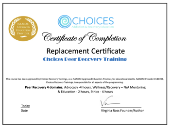 Replacement Certificate